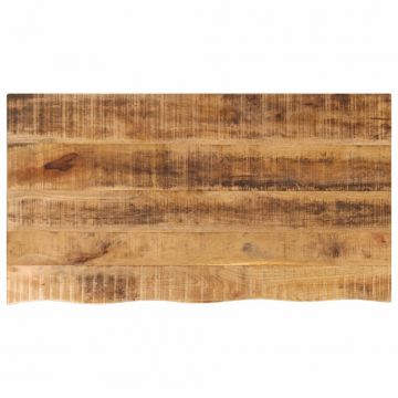 Плот за маса, 120x60x2,5 см, жив ръб, грубо мангово дърво масив