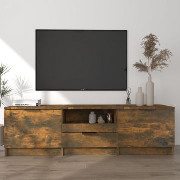 ТB шкаф, опушен дъб, 140x35x40 см, инженерно дърво