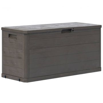 Градинска кутия за съхранение, 280 л, кафява