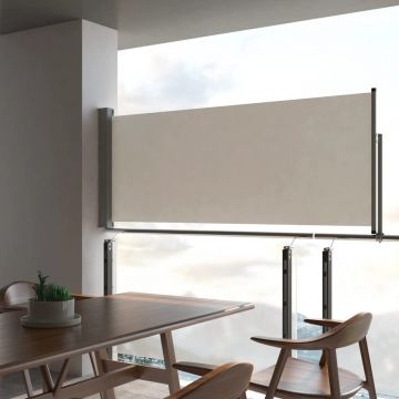 Прибираща се странична тента Lane, 100х300 см, кремава