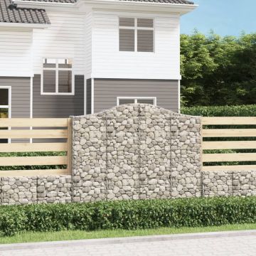 Габионни кошници арка 9 бр 200x30x160/180 см поцинковано желязо