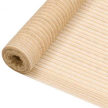 Засенчваща мрежа бежова 1,2x25 м HDPE 150 г/м²