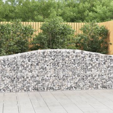 Габионни кошници арка 2 бр 400x50x80/100 см поцинковано желязо