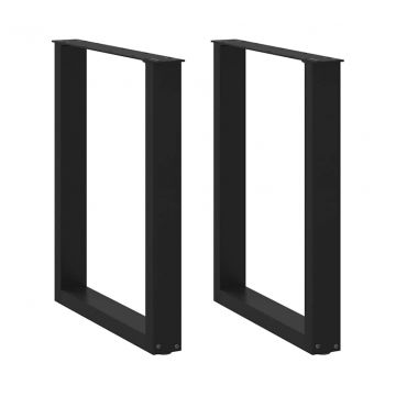 Крака за трапезна маса с U-образна 2 бр 60x(72-73) см стомана