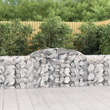 Дъговидна габионна кошница 300x30x80/100 см поцинковано желязо