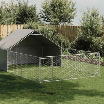 Открита кучешка колиба с бягаща пътека 6x3x1,9 m