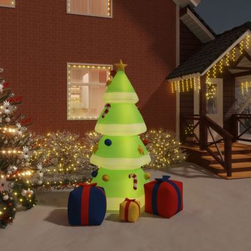 Надуваема украса Merry Christmas с LED 197 см