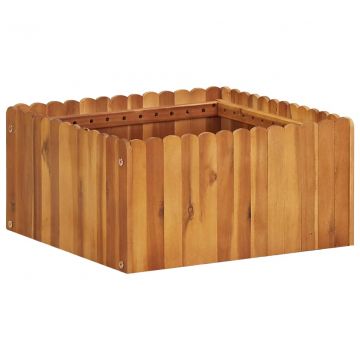 Градинска повдигната леха, 50x50x25 см, акациево дърво масив