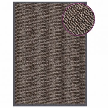 Изтривалка, тъфтинг, 60x90 см, тъмнокафява