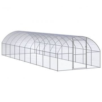 Птичарник на открито Ayda, 3x10x2 м, поцинкована стомана
