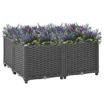 Повдигната леха Regan, 80x80x38 см, полипропилен