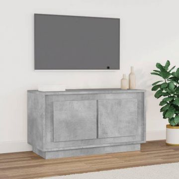 ТB шкаф, сив, 80x35x45 см, инженерно дърво
