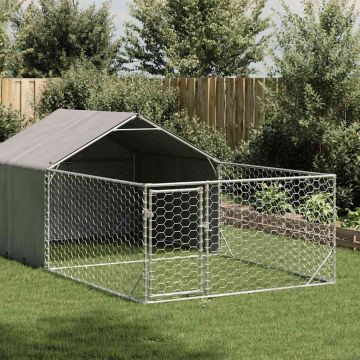 Открита кучешка колиба с бягаща пътека 7x2x1,5 m