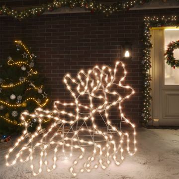 Коледни фигури елени с LED