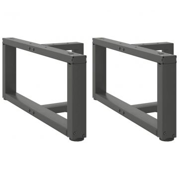 Крака за холна маса T-образна 2 бр 60x25x(30-31)см стомана