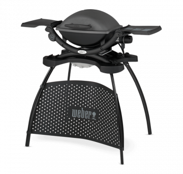 Електрическо барбекю Weber Q1400 Dark Grey w Stand, 2200 W, 43х32 см