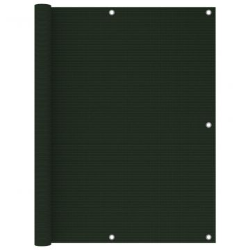 Балконски параван, тъмнозелен, 120x300 см, HDPE
