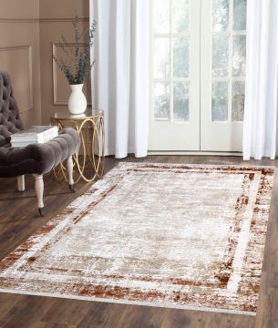 Килим за антре (80 x 300) 45560A - Червена керемида