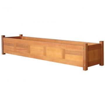 Градинска повдигната леха, акациево дърво, 150x30x25 см