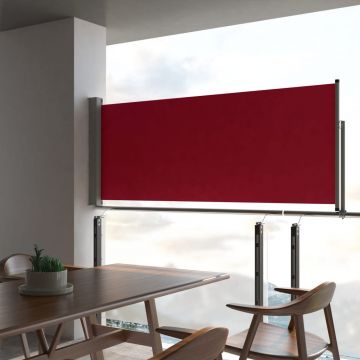 Прибираща се странична тента Korban, 100х300 см, червена