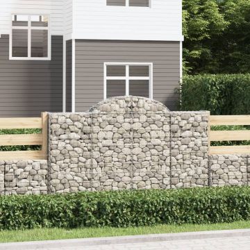 Габионни кошници арка 3 бр 200x30x120/140см поцинковано желязо