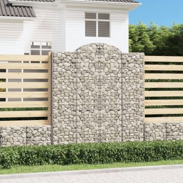 Габионни кошници арка 4 бр 200x30x220/240 см поцинковано желязо