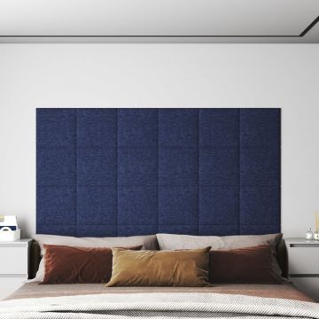 Стенни панели Schneider, 12 бр, сини, 30x30 см, плат, 1,08 м²