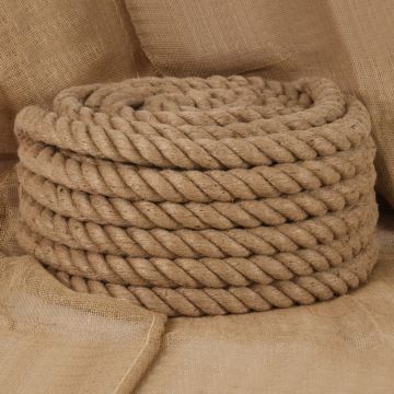 Въже от юта, 10 м дължина, 50 мм дебелина