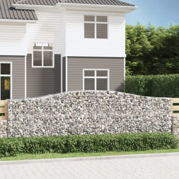 Габионни кошници арка 7 бр 400x50x120/140 см поцинковано желязо