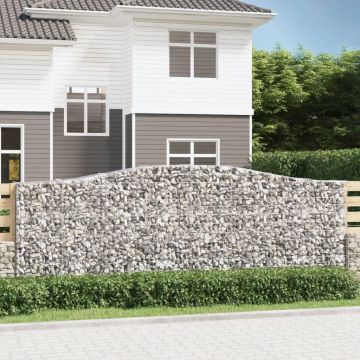 Габионни кошници арка 8 бр 400x50x140/160 см поцинковано желязо