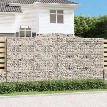 Габионни кошници арка 2 бр 400x50x200/220 см поцинковано желязо