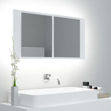 LED шкаф с огледало за баня Kaelan