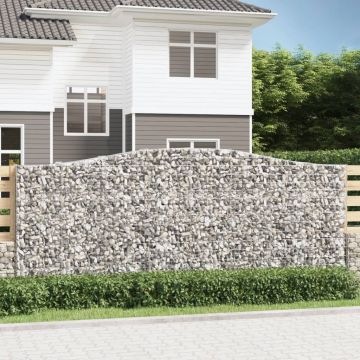 Габионни кошници арка 2 бр 400x50x160/180 см поцинковано желязо