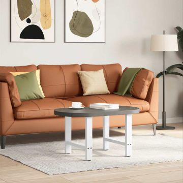 Крака за масичка за кафе бели 2 бр. 50x(42-43) cm стомана