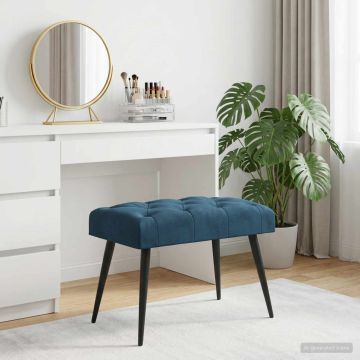 Пейка с копчета Синьо 60 x 40 x 45 см Кадифе