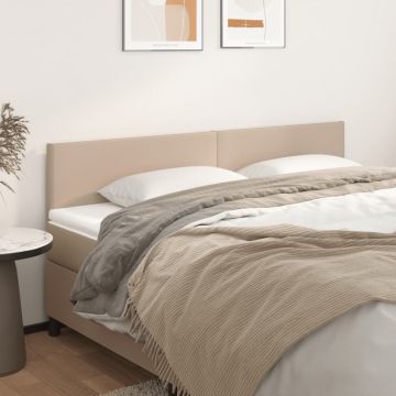 Горни табли 2 бр капучино 80x5x78/88 см изкуствена кожа Lam