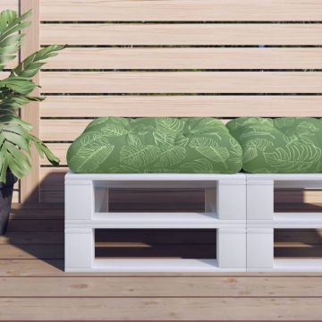 Палетна възглавница на листа 58x58x10 см Оксфорд плат Bassett