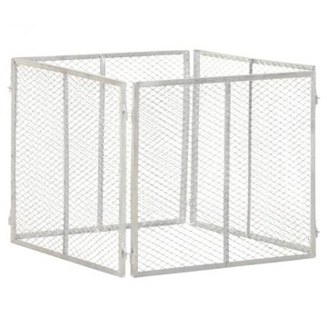 Градински компостер, 85x85x70 см, поцинковано желязо