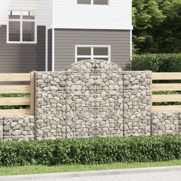 Габионни кошници арка 5 бр 200x30x140/160 см поцинковано желязо