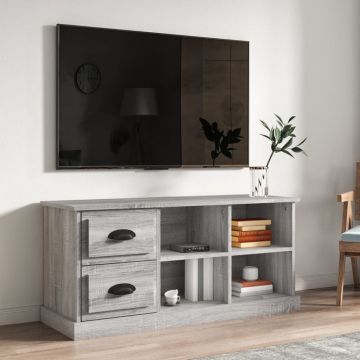 ТB шкаф, сив сонома, 102x35,5x47,5 см, инженерно дърво