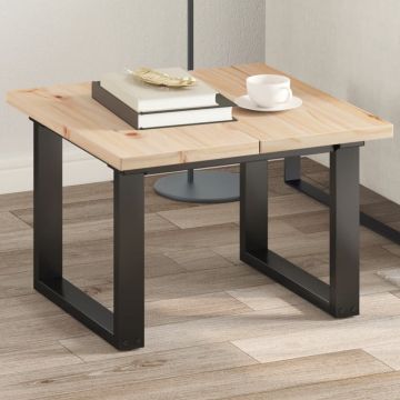 Плотове за маси, 2 бр, 60x30x2,5 см, правоъгълни, бор масив