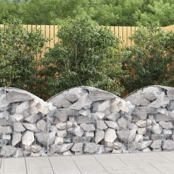 Дъговидна габионна кошница 100x50x60/80 см поцинковано желязо