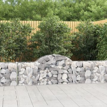 Габионни кошници арка 2 бр 200x30x60/80 см поцинковано желязо