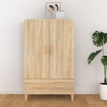 Висок шкаф, сонома дъб, 70x31x115 см, инженерно дърво