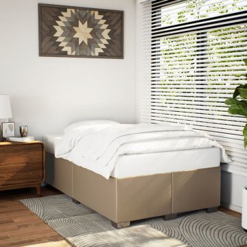 Рамка за легло, капучино, 120x200 см, изкуствена кожа