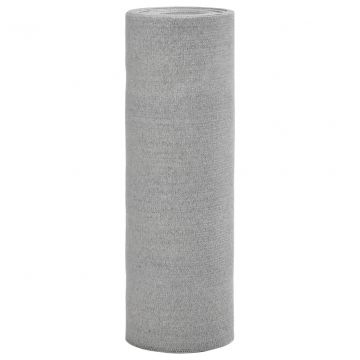Засенчваща мрежа, светлосива, 1,5x25 м, HDPE, 75 г/м²