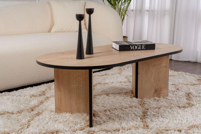 Кафе маса Sable, цвят Сапфир Дъб Черен