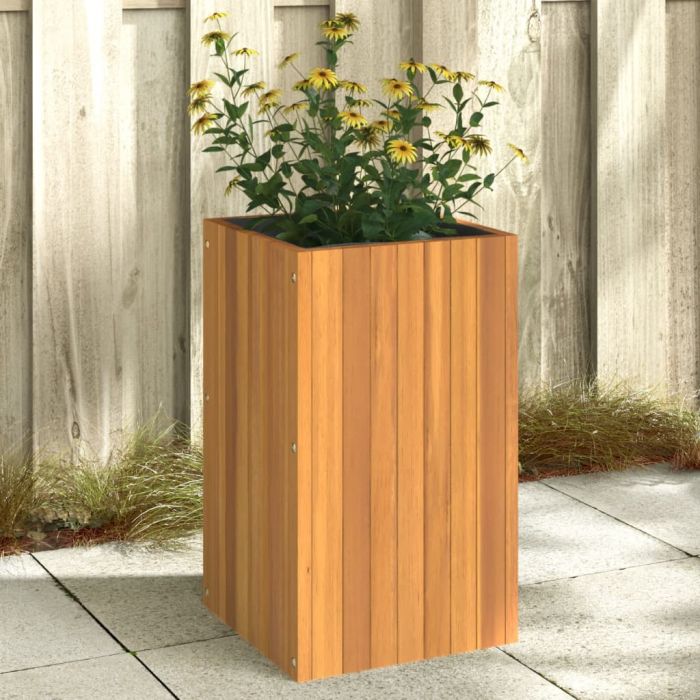 Градинска кашпа 35x35x60 см масивна акация
