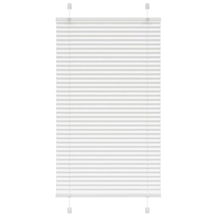 Плисирана щора Бяла 80x100 cm Ширина на плата 79,4 cm Полиестер