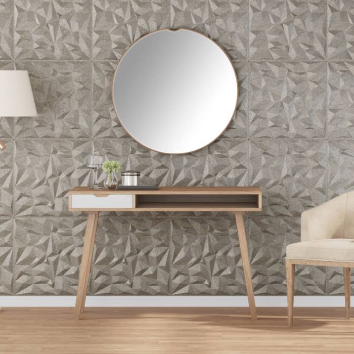 Стенни панели 24 бр бетон 50x50 см XPS 6 м² аметист